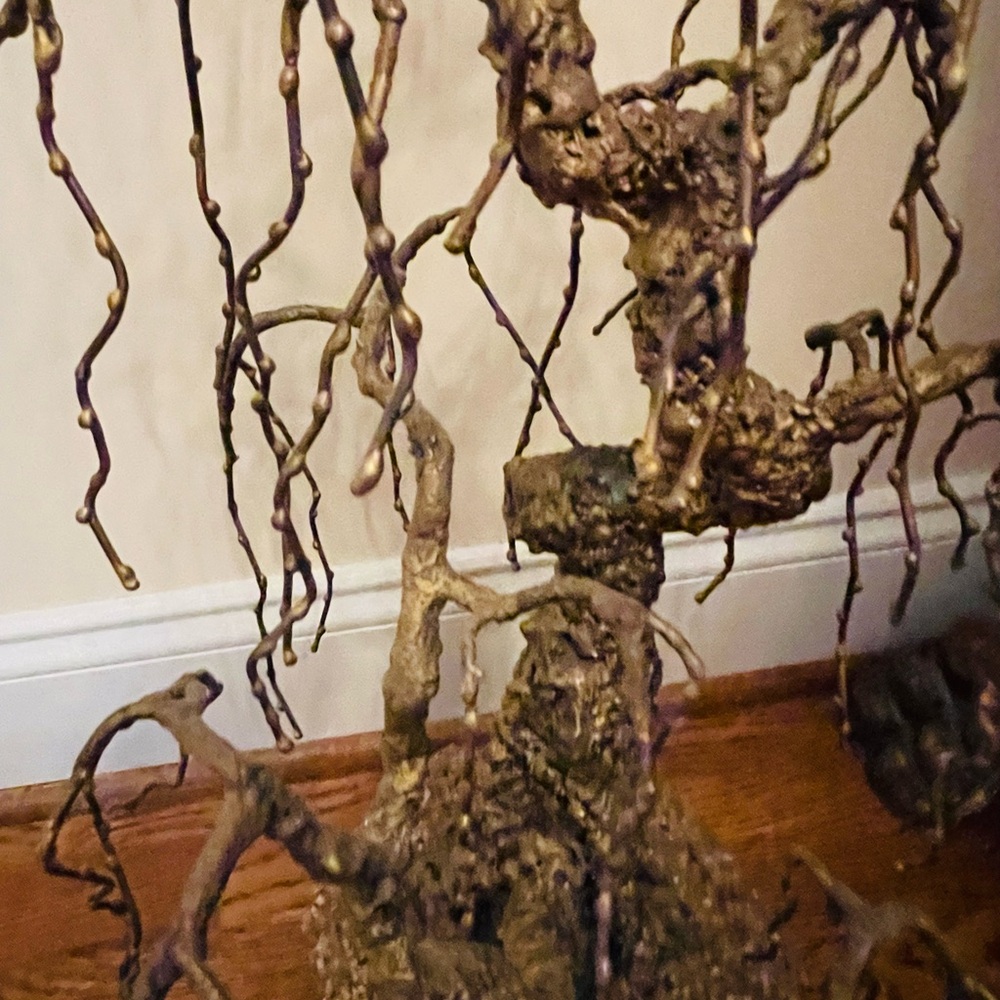 1950s Bronze Bonsai Tree Sculpture，very heavy - Picture 9 of 9